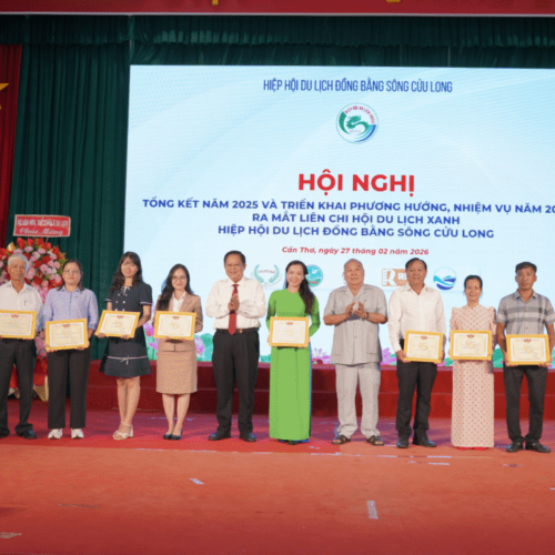 HỘI NGHỊ TỔNG KẾT NĂM 2025 VÀ TRIỂN KHAI PHƯƠNG HƯỚNG, NHIỆM VỤ NĂM 2026 – RA MẮT LIÊN CHI HỘI DU LỊCH XANH ĐBSCL